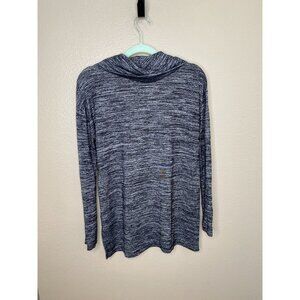 Gap Womens Marled Gray Knit Long Sleeve‎ Sweater Cowl Neck Pullover Size M